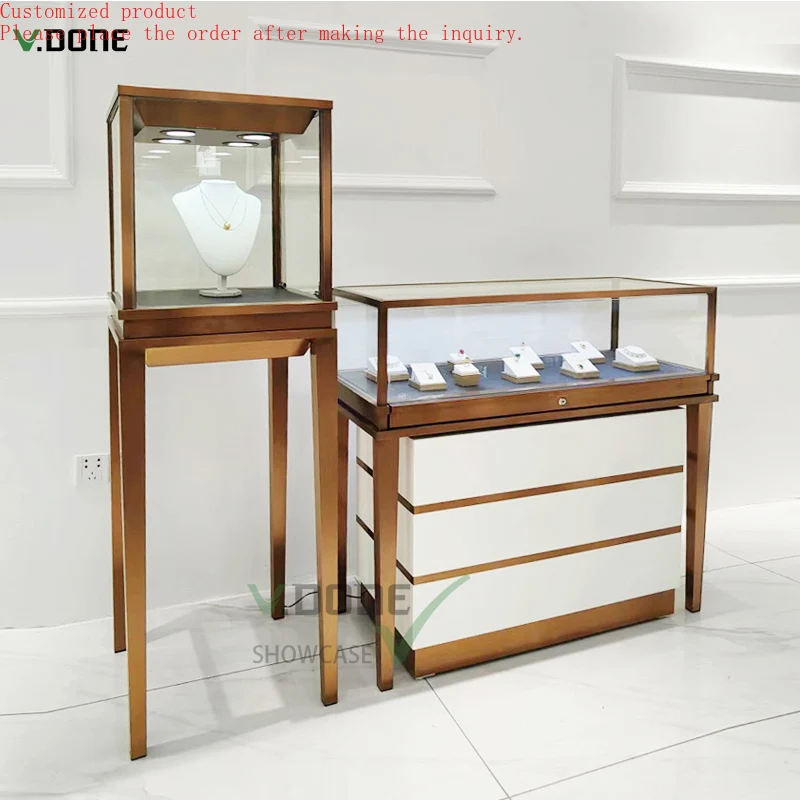 Custom.Boutique Jewelry Display case showcase Jewelry Shop Table Glass Cabinet Jewellery Showroom Design Decoration
Custom.Boutique Jewelry Display case showcase Jewelry Shop Table Glass Cabinet Jewellery Showroom Design Decoration