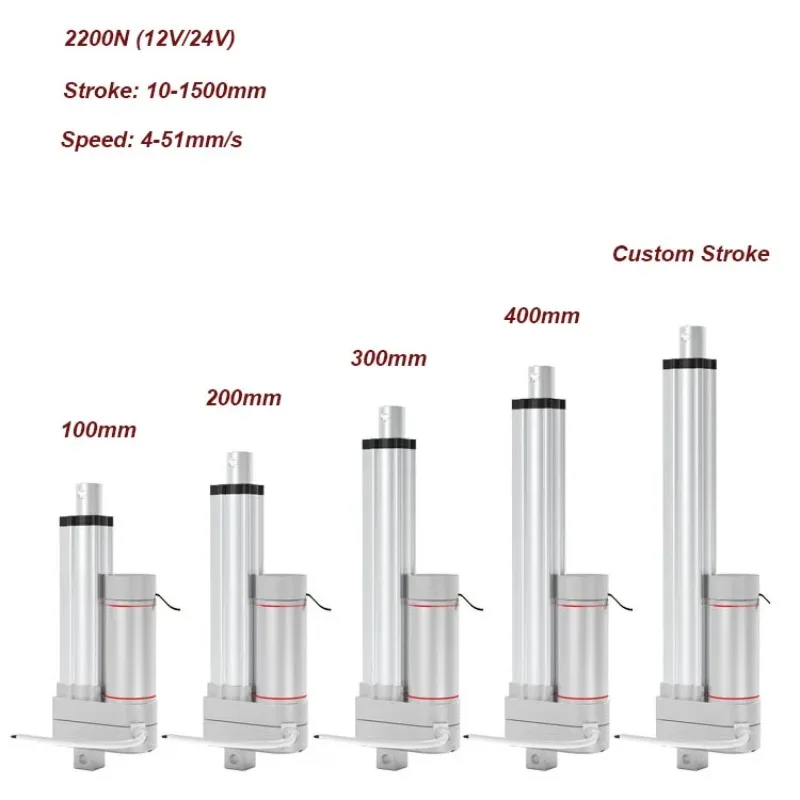 1500N 100mm 200mm 300mm 400mm 500mm IP56 12v 24v Electric Linear Actuator for Window
1500N 100mm 200mm 300mm 400mm 500mm IP56 12v 24v Electric Linear Actuator for Window