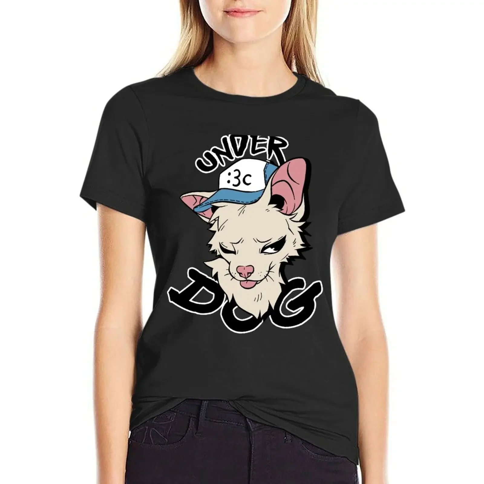 UNDER DOG T-Shirt female Female clothing vintage clothes plain workout shirts for Women
UNDER DOG T-Shirt female Female clothing vintage clothes plain workout shirts for Women