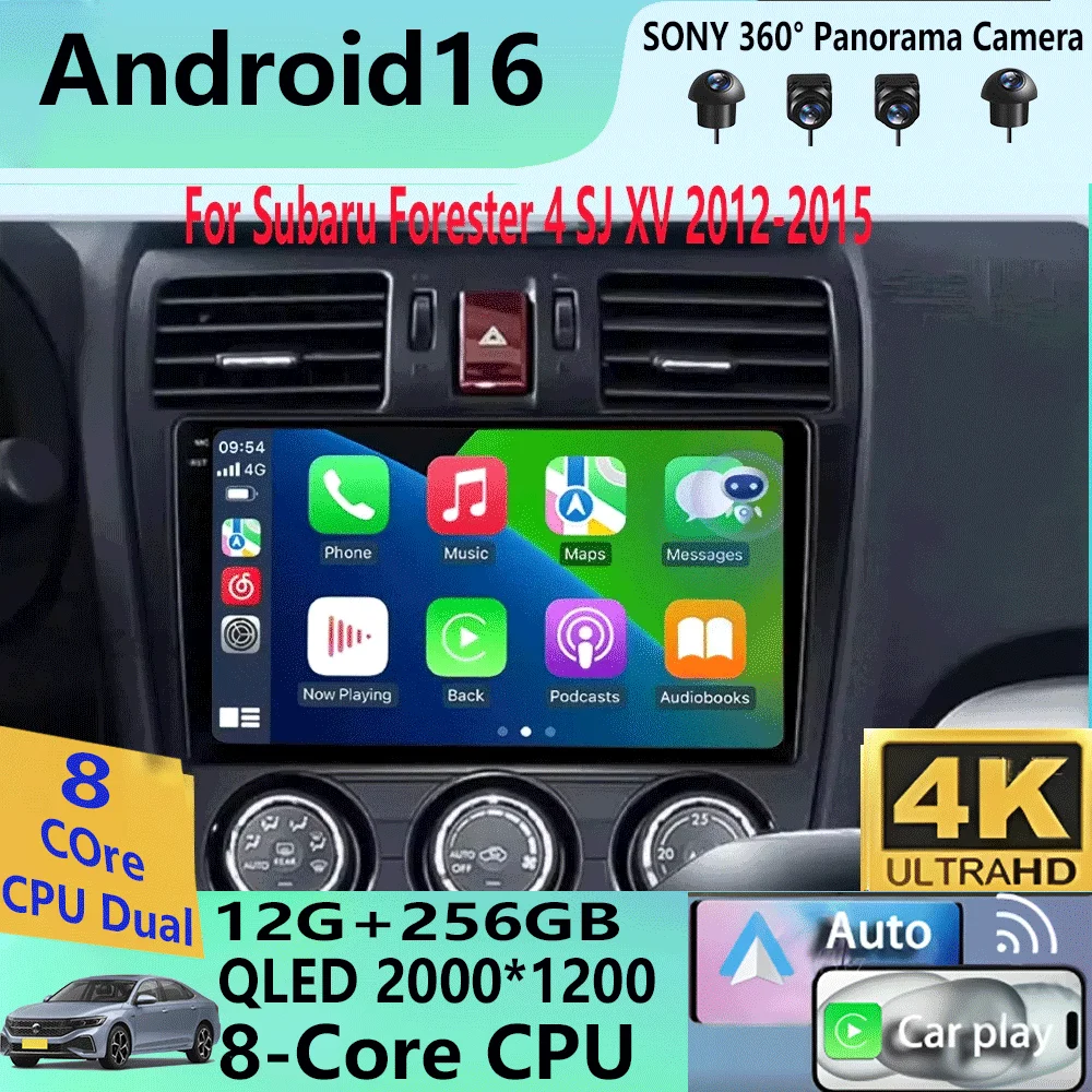 Автомагнитола с Android 16, видеоплеером, GPS-навигацией, 4G, мультимедиа, CarPlay и камерой 360° для Subaru Forester 4 SJ XV 2012-2015
Автомагнитола с Android 16, видеоплеером, GPS-навигацией, 4G, мультимедиа, CarPlay и камерой 360° для Subaru Forester 4 SJ XV 2012-2015