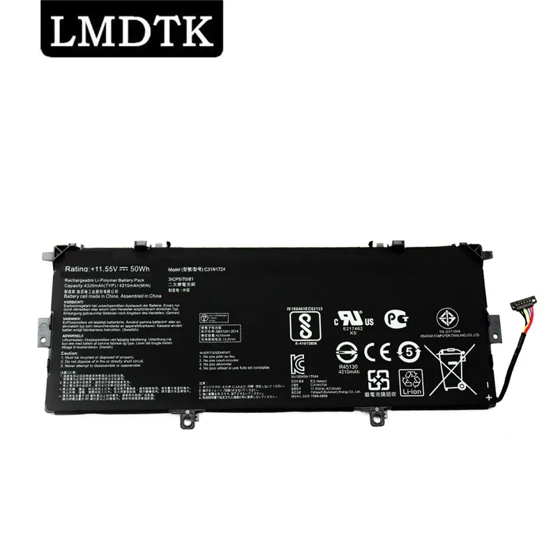 LMDTK Новый C31N1724 Аккумулятор для ноутбука Asus ZenBook 13 UX331FA UX331FAL UX331U UX331UAL UX331UN U3100FAL 11,55 V 50WH
LMDTK Новый C31N1724 Аккумулятор для ноутбука Asus ZenBook 13 UX331FA UX331FAL UX331U UX331UAL UX331UN U3100FAL 11,55 V 50WH