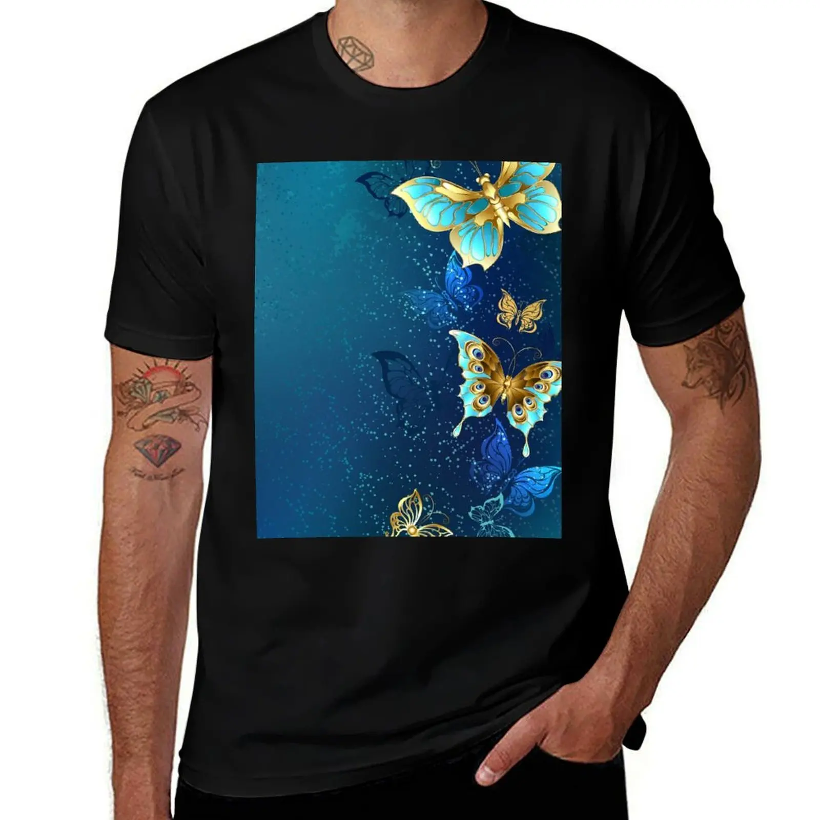 cotton shirts man 100% Golden Blue t anime Butterflies t Background on a for T-Shirt shirts
cotton shirts man 100% Golden Blue t anime Butterflies t Background on a for T-Shirt shirts