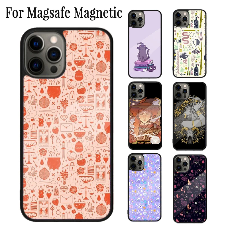 Witchy Collection Magic Magnetic Phone Case Coque For iPhone 16 15 14 Plus 13 12 Mini 11 Pro Max Magsafe Wireless Charging Cover
Witchy Collection Magic Magnetic Phone Case Coque For iPhone 16 15 14 Plus 13 12 Mini 11 Pro Max Magsafe Wireless Charging Cover