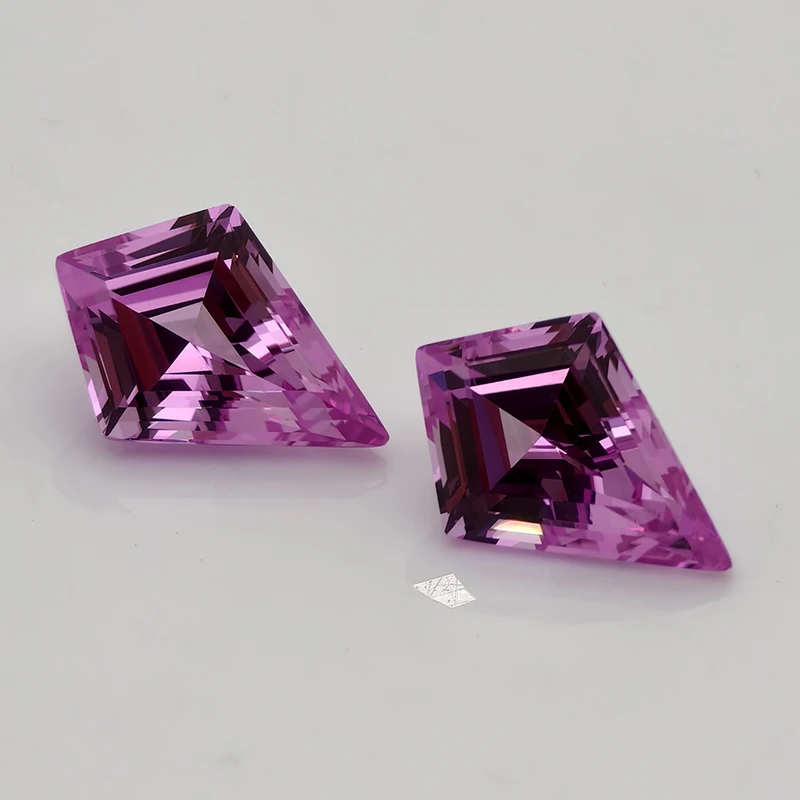 Выращенный в лаборатории сапфир Фея розового цвета особой формы свободные драгоценные камни Кайт огранки 7x10 мм с сертификатом AGL
Выращенный в лаборатории сапфир Фея розового цвета особой формы свободные драгоценные камни Кайт огранки 7x10 мм с сертификатом AGL