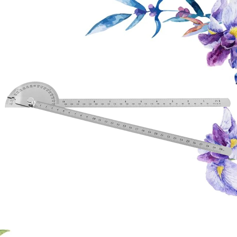 180 Degree 250Mm Stainless Steel Round Head Protractor Double Arm Angle Measurement Tool for Office School Engineering Use
180 Degree 250Mm Stainless Steel Round Head Protractor Double Arm Angle Measurement Tool for Office School Engineering Use