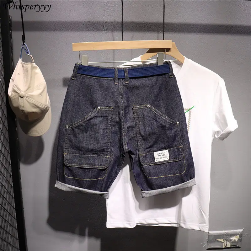 Summer New Pocket Tooling Denim Shorts Men Clothing Casual Five-point Pants Thin Medium Pants Male Fashion Loose Jeans Shorts
Summer New Pocket Tooling Denim Shorts Men Clothing Casual Five-point Pants Thin Medium Pants Male Fashion Loose Jeans Shorts