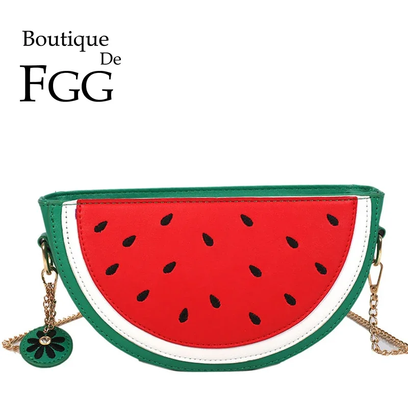 Boutique De FGG Summer Fruits Stylish Handbags Women Watermelon Clutch Purse Chain Crossbody Bags PU Lemon Shoulder Bags
Boutique De FGG Summer Fruits Stylish Handbags Women Watermelon Clutch Purse Chain Crossbody Bags PU Lemon Shoulder Bags