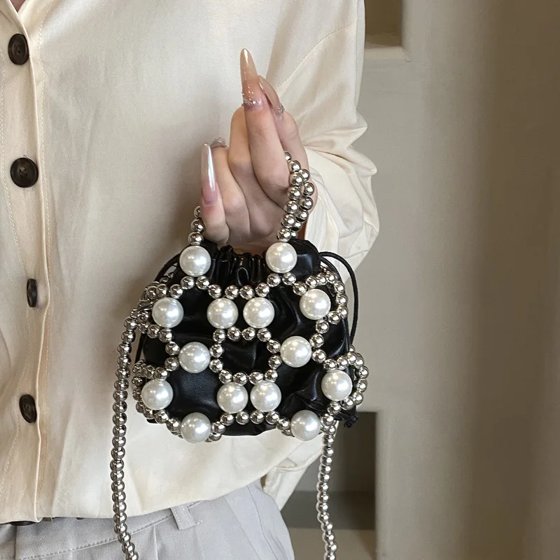 2024 Summer Small Shoulder Bags For Women Fine Fashion Hollow Pearl Beaded Weave Mini Handbags Trendy Party Prom Clutches Purses
2024 Summer Small Shoulder Bags For Women Fine Fashion Hollow Pearl Beaded Weave Mini Handbags Trendy Party Prom Clutches Purses