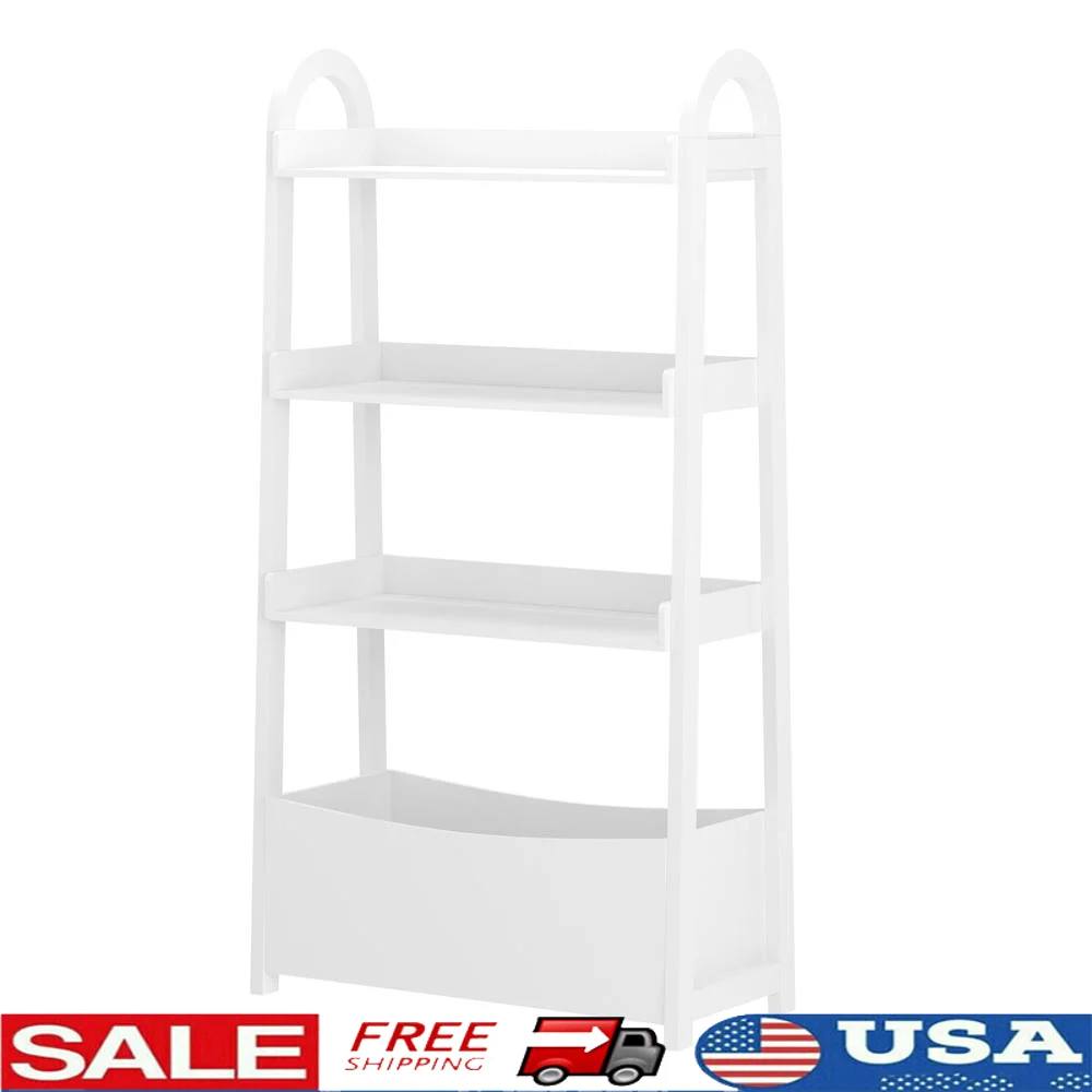Kids Open Style Wood Bookshelf with 3 Shelves and Bottom Storage Bin Toys Books Organizing Playroom Bedroom Furniture
Kids Open Style Wood Bookshelf with 3 Shelves and Bottom Storage Bin Toys Books Organizing Playroom Bedroom Furniture