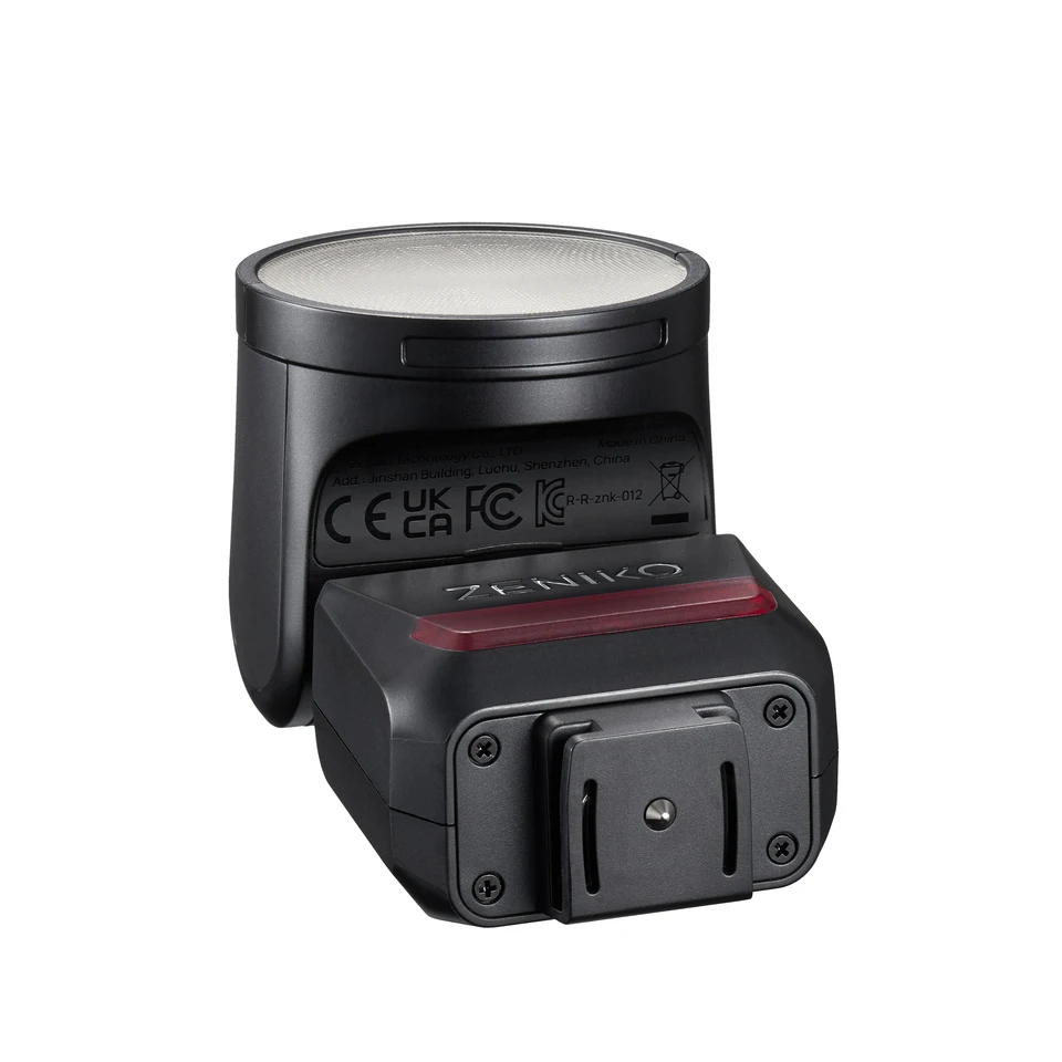 ZENIKO RF12 M On-Camera Flash 90° Tilt 270° Rotation Round Light Effect Portable for Canon Sony Nikon Olympus DSLR Cameras
ZENIKO RF12 M On-Camera Flash 90° Tilt 270° Rotation Round Light Effect Portable for Canon Sony Nikon Olympus DSLR Cameras
