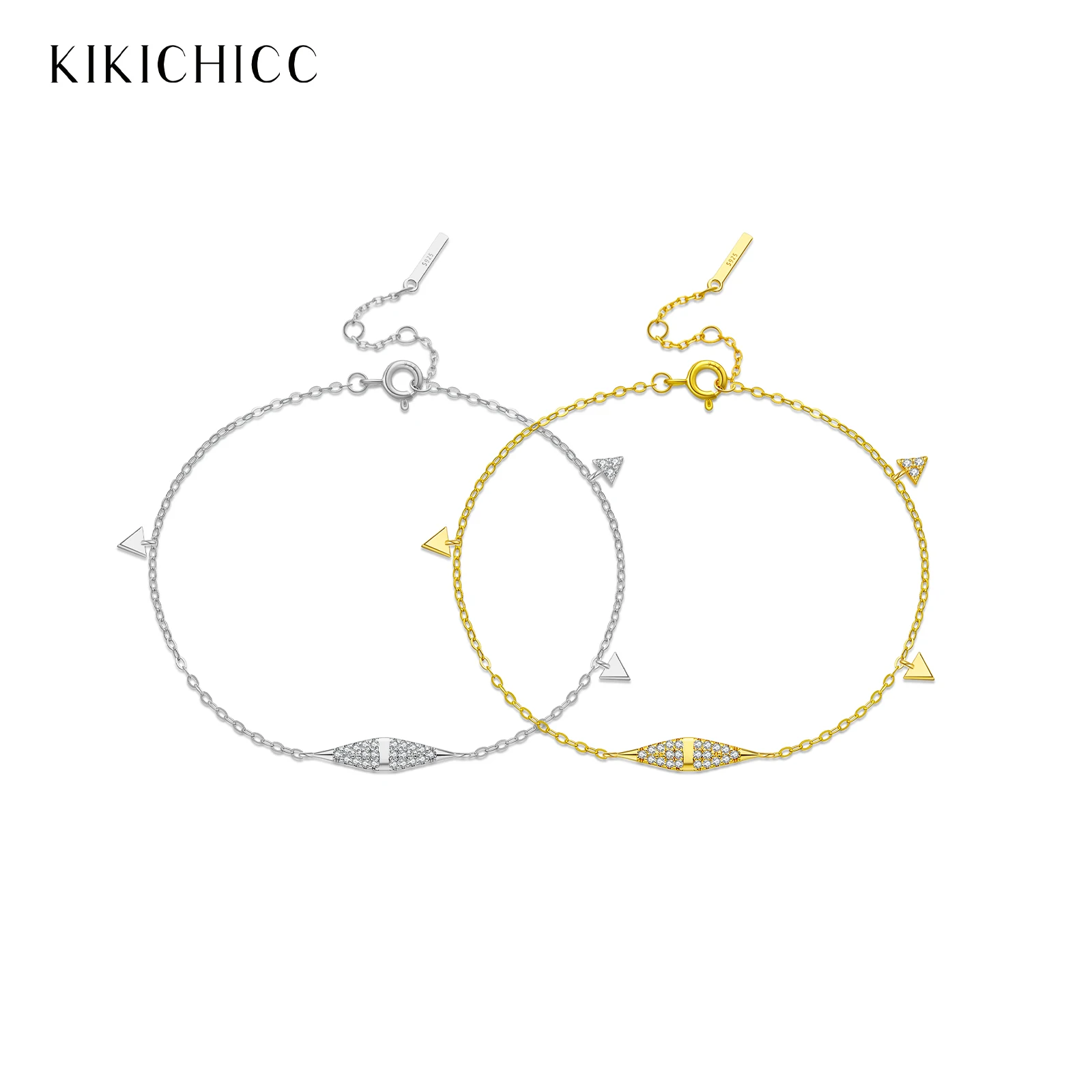 KIKICHICC 925 Sterling Silver Geometric Rhombus Triangle CZ Zircon Pendant Bracelet 2025 Women Luxury Jewelry for Daily Wear
KIKICHICC 925 Sterling Silver Geometric Rhombus Triangle CZ Zircon Pendant Bracelet 2025 Women Luxury Jewelry for Daily Wear