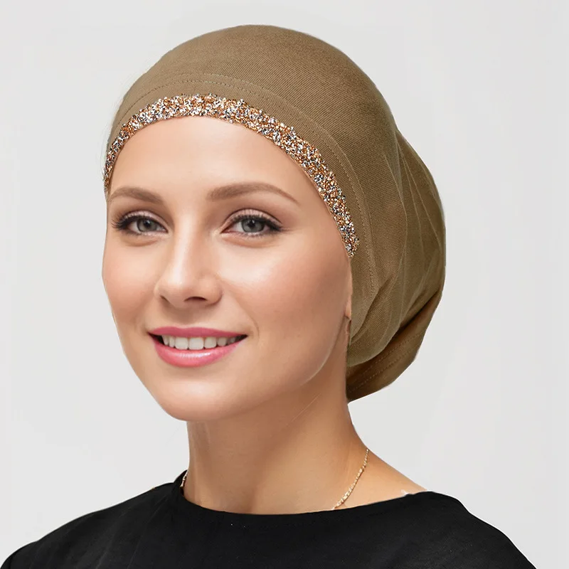 Shiny Rhinestone Hijab Women Turban Ninja Cap Muslim Inner Hijab Solid Color Undercap Soft Jersey Hijab Tube Caps Beanies Bonnet
Shiny Rhinestone Hijab Women Turban Ninja Cap Muslim Inner Hijab Solid Color Undercap Soft Jersey Hijab Tube Caps Beanies Bonnet