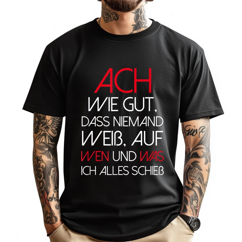 Ach Wie Gut Dass Nobody Knows T Shirts For Men Oversized T Shirt Men Tops T Shirt Birthday Funny T Shirts
Ach Wie Gut Dass Nobody Knows T Shirts For Men Oversized T Shirt Men Tops T Shirt Birthday Funny T Shirts