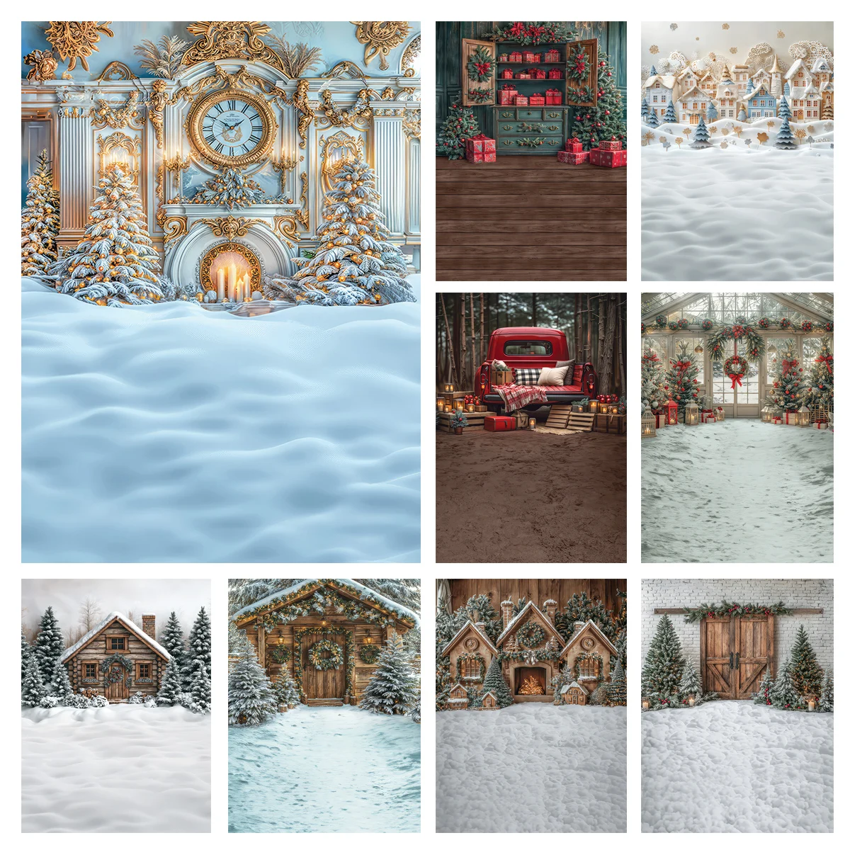 Winter Snowy Cottage Backdrops Kids Family Photography Child Adult Photocall Snowy Floor Wooden Door Christmas Trees Backgrounds
Winter Snowy Cottage Backdrops Kids Family Photography Child Adult Photocall Snowy Floor Wooden Door Christmas Trees Backgrounds