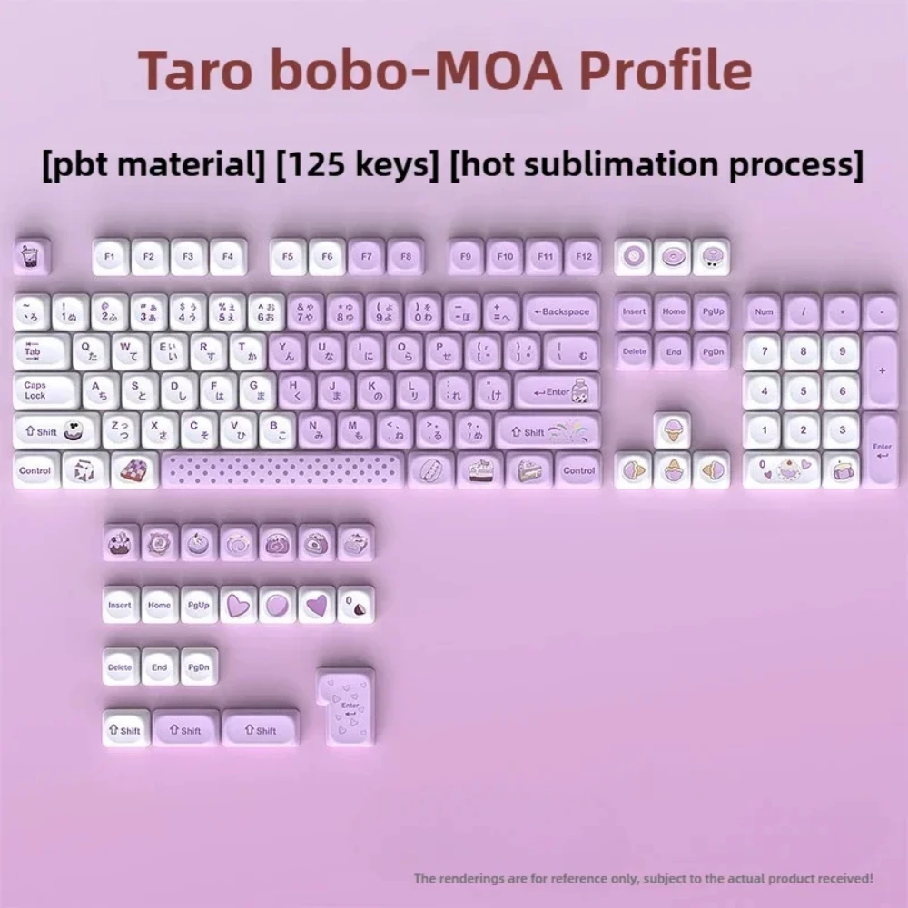Purple Keycaps 125-Key MOA Profile Set for Mechanical Gaming Keyboard, Compatible with MX- Switches Cherry/Kailh/Outemu Switch
Purple Keycaps 125-Key MOA Profile Set for Mechanical Gaming Keyboard, Compatible with MX- Switches Cherry/Kailh/Outemu Switch
