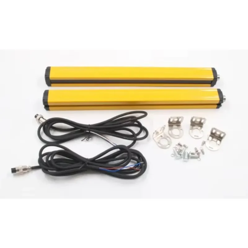K033A safety light curtain IP54 protection sensor, aluminum alloy DC12-24V 10mm/20mm/30mm beam of light gap beam of light
K033A safety light curtain IP54 protection sensor, aluminum alloy DC12-24V 10mm/20mm/30mm beam of light gap beam of light