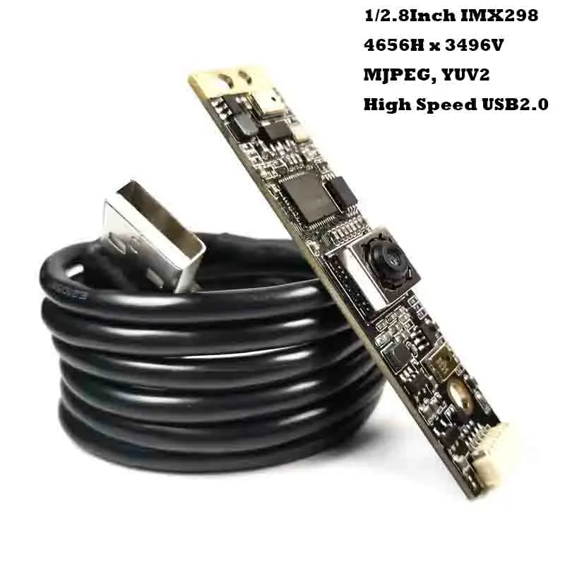 4656H x 3496V 16MP HD IMX298 USB-модуль камеры с автофокусом 78,4 градусов с микрофоном для распознавания лиц цифровой ноутбук
4656H x 3496V 16MP HD IMX298 USB-модуль камеры с автофокусом 78,4 градусов с микрофоном для распознавания лиц цифровой ноутбук