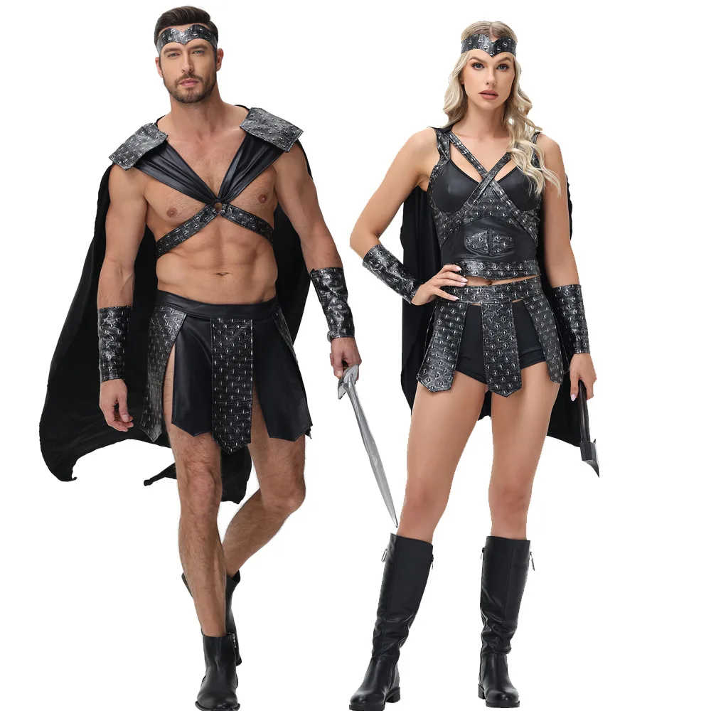 Halloween Roman Gladiator Couple Cosplay Costume for Spartacus Warrior Male Female Fighter Role Play Outfit
Halloween Roman Gladiator Couple Cosplay Costume for Spartacus Warrior Male Female Fighter Role Play Outfit