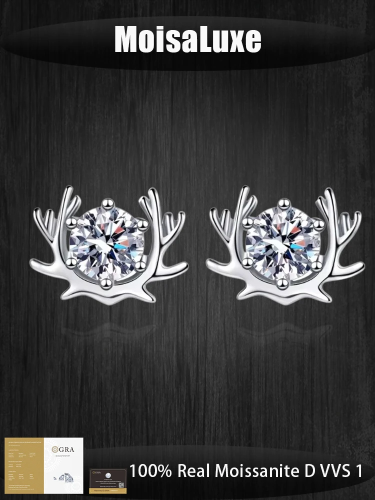 MoisaLuxe Official Store Moissanite 925 sterling silver earrings Simple Style romantic Light luxury is suitable for daily wear
MoisaLuxe Official Store Moissanite 925 sterling silver earrings Simple Style romantic Light luxury is suitable for daily wear