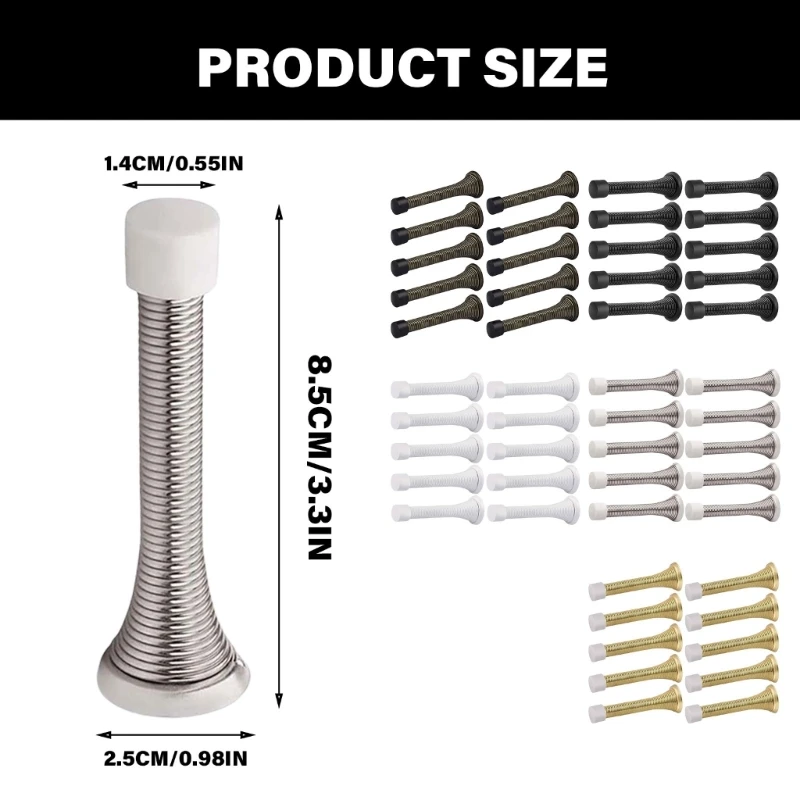 Spring Door Stoppers Collection Stylish Designs Spring Door Stop set Easy Installs US Type for Various Door Thicknesses
Spring Door Stoppers Collection Stylish Designs Spring Door Stop set Easy Installs US Type for Various Door Thicknesses