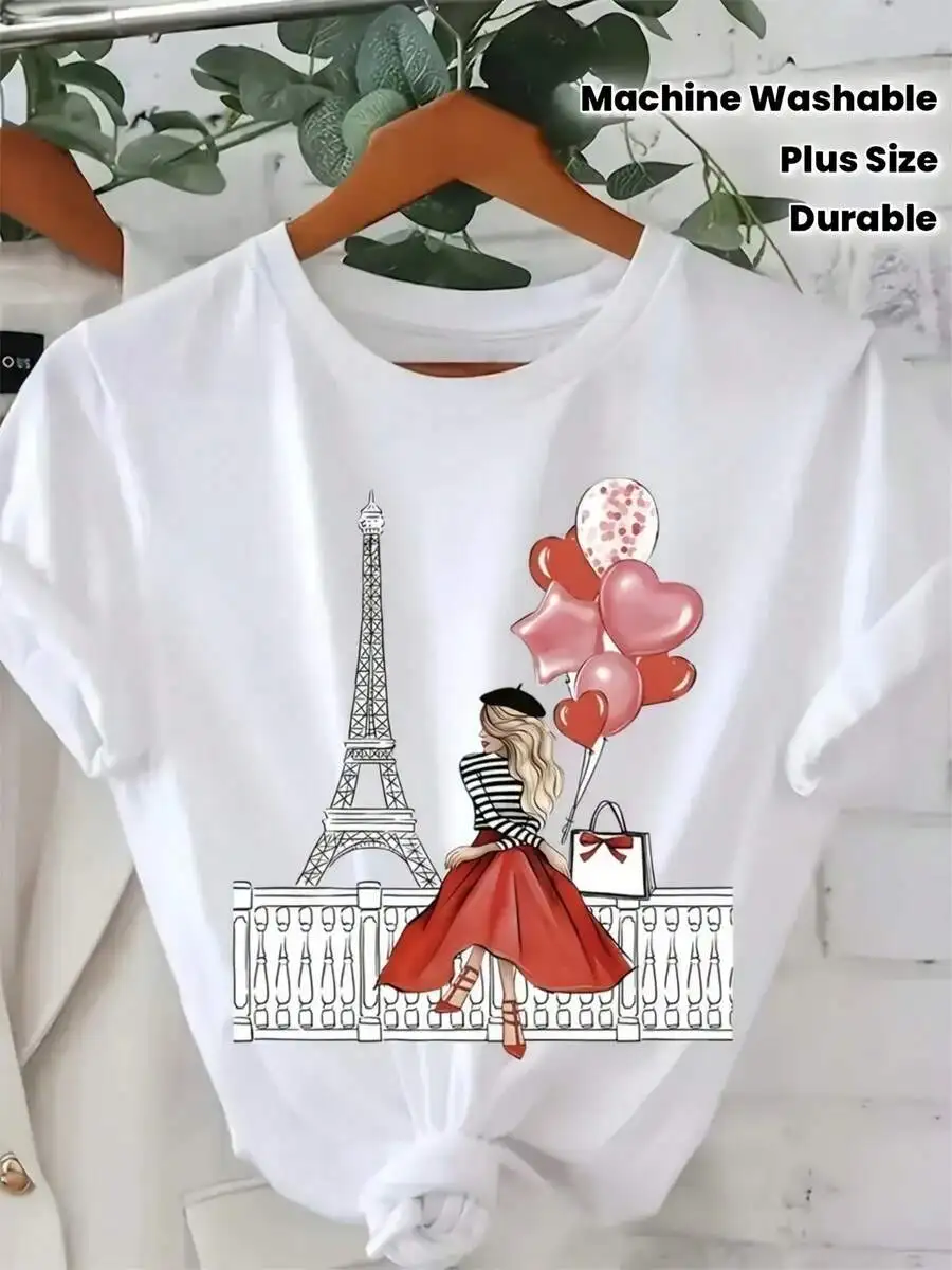 Loose Fit Womens Cotton Printed T-Shirt Casual Short Sleeve Crew Neck All Season Comfortable Top
Loose Fit Womens Cotton Printed T-Shirt Casual Short Sleeve Crew Neck All Season Comfortable Top