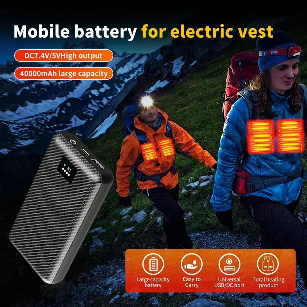 Портативное зарядное устройство (Power Bank) 50000 мАч для греющих жилетов, курток, перчаток, вспомогательный аккумулятор DC 7.4V, электрическое нагревательное оборудование, НОВИНКА 2026
Портативное зарядное устройство (Power Bank) 50000 мАч для греющих жилетов, курток, перчаток, вспомогательный аккумулятор DC 7.4V, электрическое нагревательное оборудование, НОВИНКА 2026