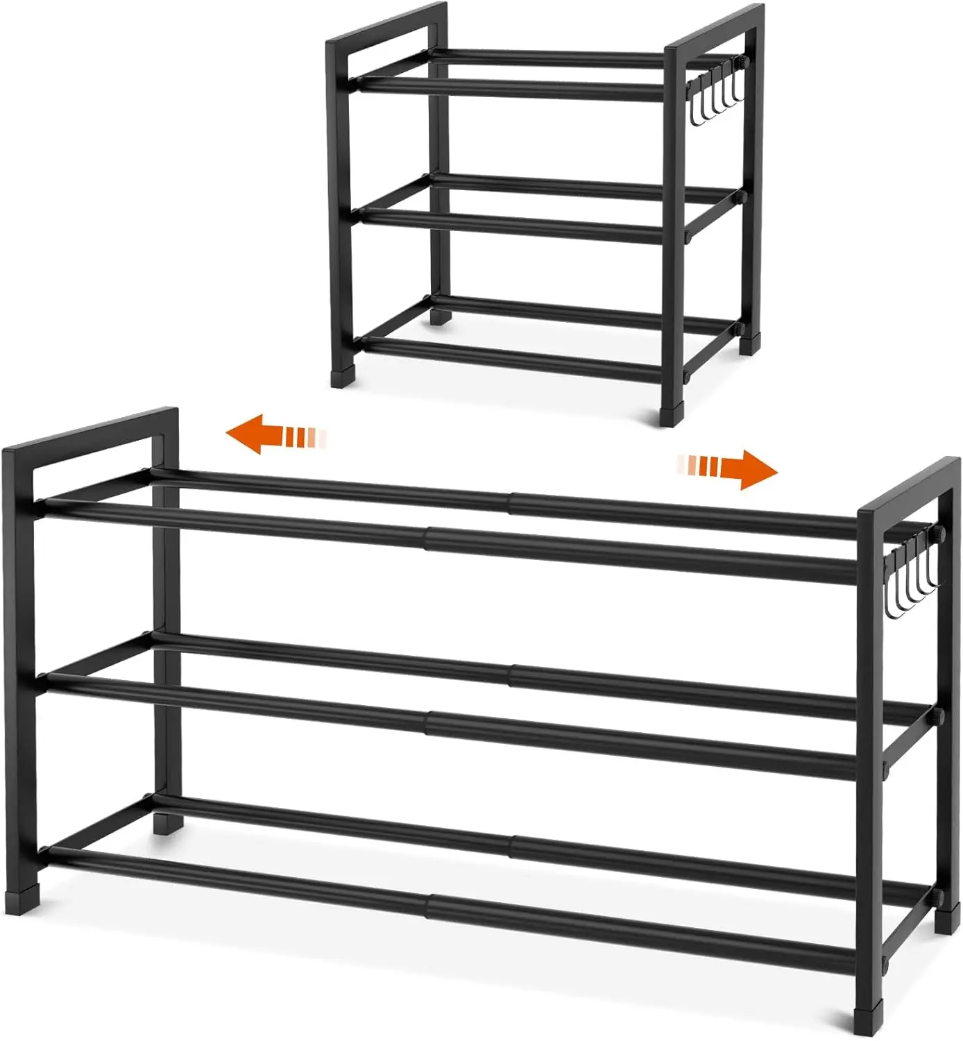 Expandable Shoe Rack for Closet Adjustable Metal Shoe Rack for Entryway 18.5'-33' Free Standing Shoe
Expandable Shoe Rack for Closet Adjustable Metal Shoe Rack for Entryway 18.5'-33' Free Standing Shoe