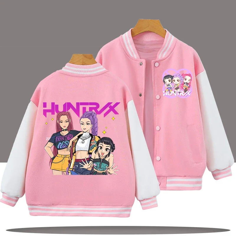 New casual jacket, spring-autumn jacket Children's baseball uniform, K-pop, devil hunter cartoon print, cute girl sports shirt
New casual jacket, spring-autumn jacket Children's baseball uniform, K-pop, devil hunter cartoon print, cute girl sports shirt
