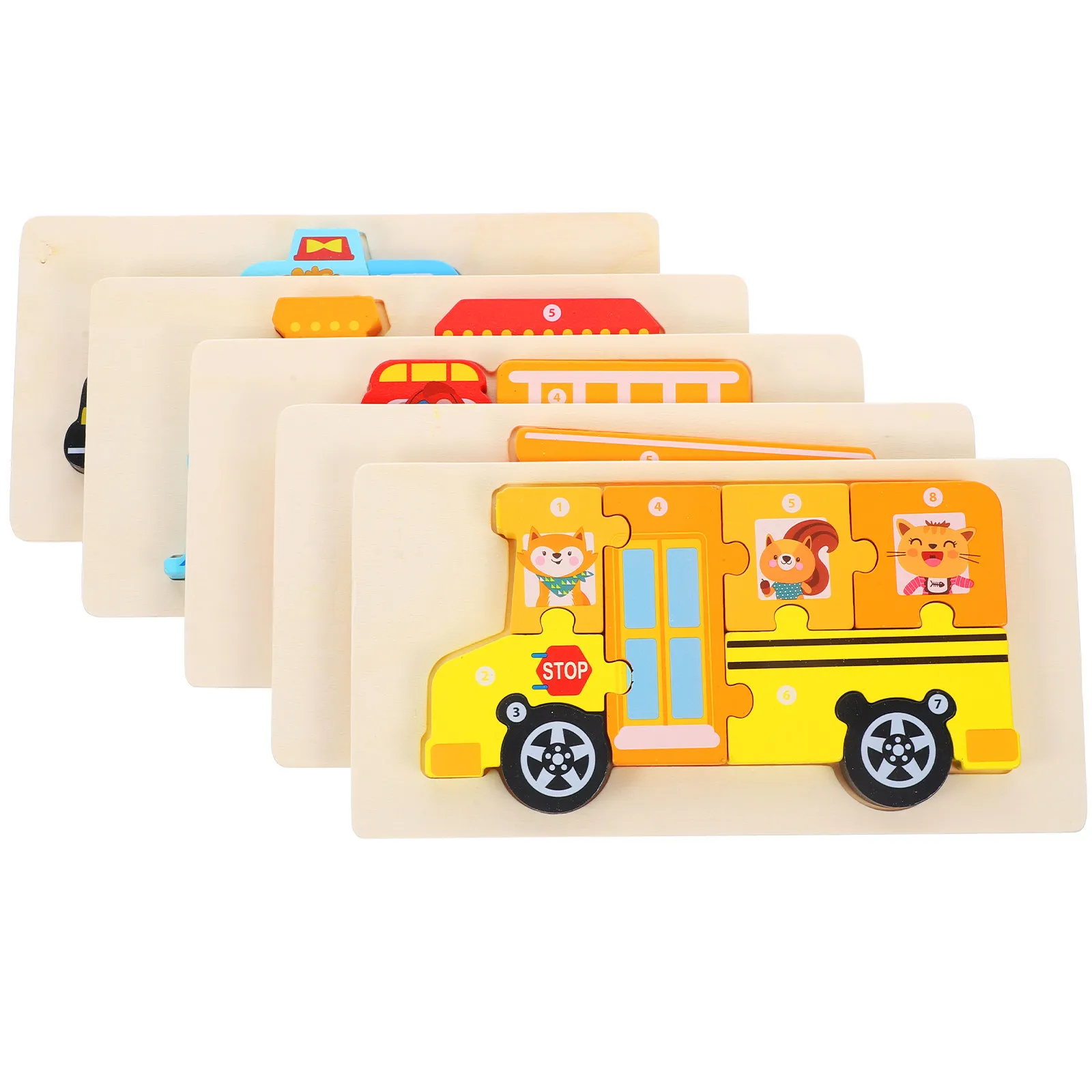 5Sets 3D Puzzle Wooden Educational Brain Development Toddler Puzzle Cartoon Blocks Toddler Puzzles Ages 1-3 Wood Puzzles
5Sets 3D Puzzle Wooden Educational Brain Development Toddler Puzzle Cartoon Blocks Toddler Puzzles Ages 1-3 Wood Puzzles