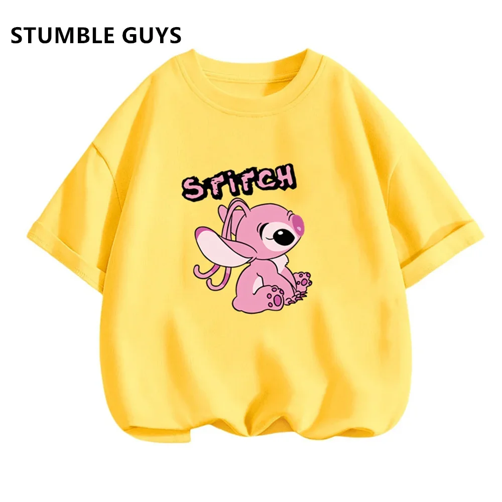 Cartoon Stitcher Daily Outfit T-shirt Summer Children Boys Clothes Girls Short Sleeve Anime Casual Stichies Tees
Cartoon Stitcher Daily Outfit T-shirt Summer Children Boys Clothes Girls Short Sleeve Anime Casual Stichies Tees