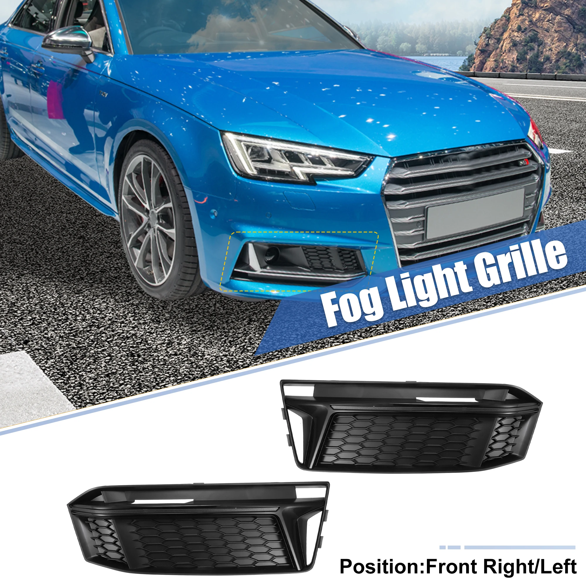 Передняя противотуманная решетка Uxcell для Audi A4 S-line S4 2017-2019 8W0807681K 8W0807682K
Передняя противотуманная решетка Uxcell для Audi A4 S-line S4 2017-2019 8W0807681K 8W0807682K