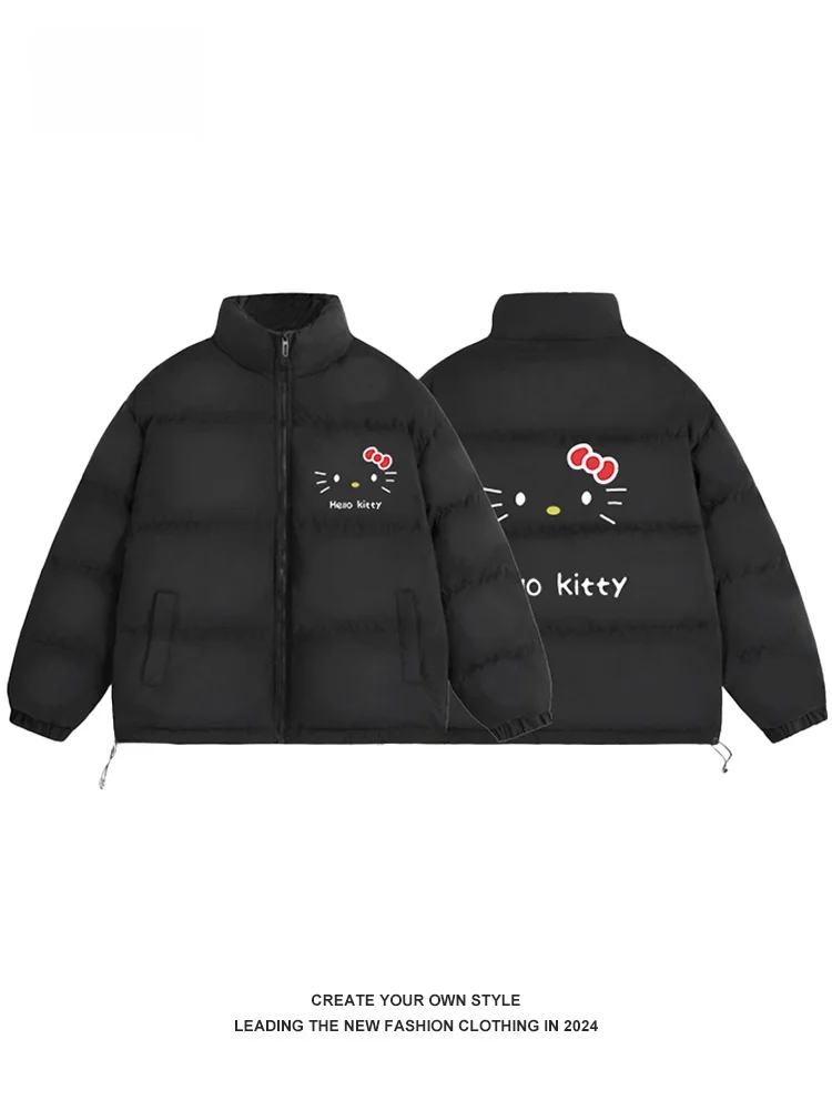 Kit Print Stand Collar Thiened Cotton Jaet Women's Winter New Sle Slimming Couple Cotton Coat Korean Loose Fit
Kit Print Stand Collar Thiened Cotton Jaet Women's Winter New Sle Slimming Couple Cotton Coat Korean Loose Fit