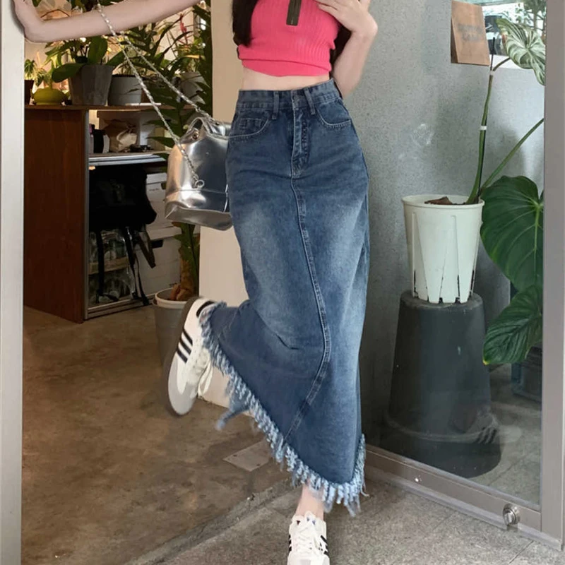 New Denim Long Skirt Y2k Fashion Vintage High Waist Pocket Slim Streetwear Casual A-line Denim Long Skirt Korea Stylish
New Denim Long Skirt Y2k Fashion Vintage High Waist Pocket Slim Streetwear Casual A-line Denim Long Skirt Korea Stylish