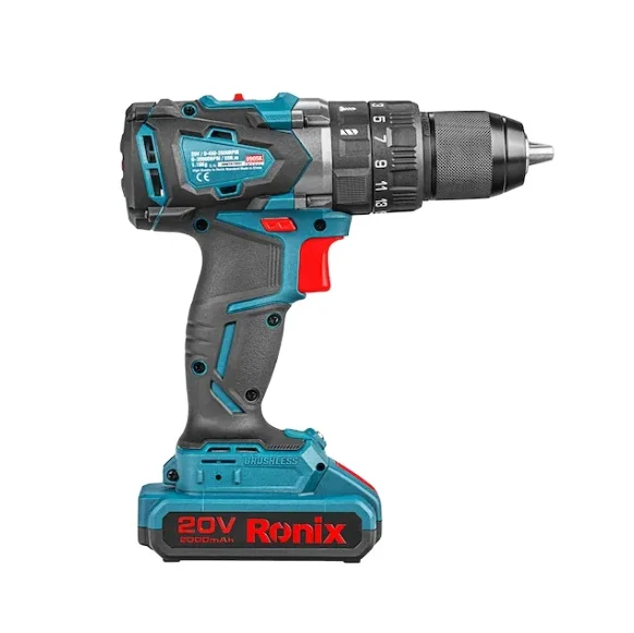 Ronix 8905K Portable Handheld Power Tools Brushless Impact Drill Handle Drilling Machine Cordless Power Drill with Work Light
Ronix 8905K Portable Handheld Power Tools Brushless Impact Drill Handle Drilling Machine Cordless Power Drill with Work Light