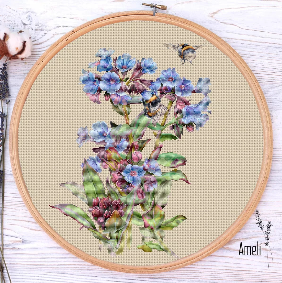 Набор для вышивки крестом, наборы для вышивания, вязальные спицы для вышивания, комплект для вышивания, пчелы и синие цветы 37-46 
Набор для вышивки крестом, наборы для вышивания, вязальные спицы для вышивания, комплект для вышивания, пчелы и синие цветы 37-46