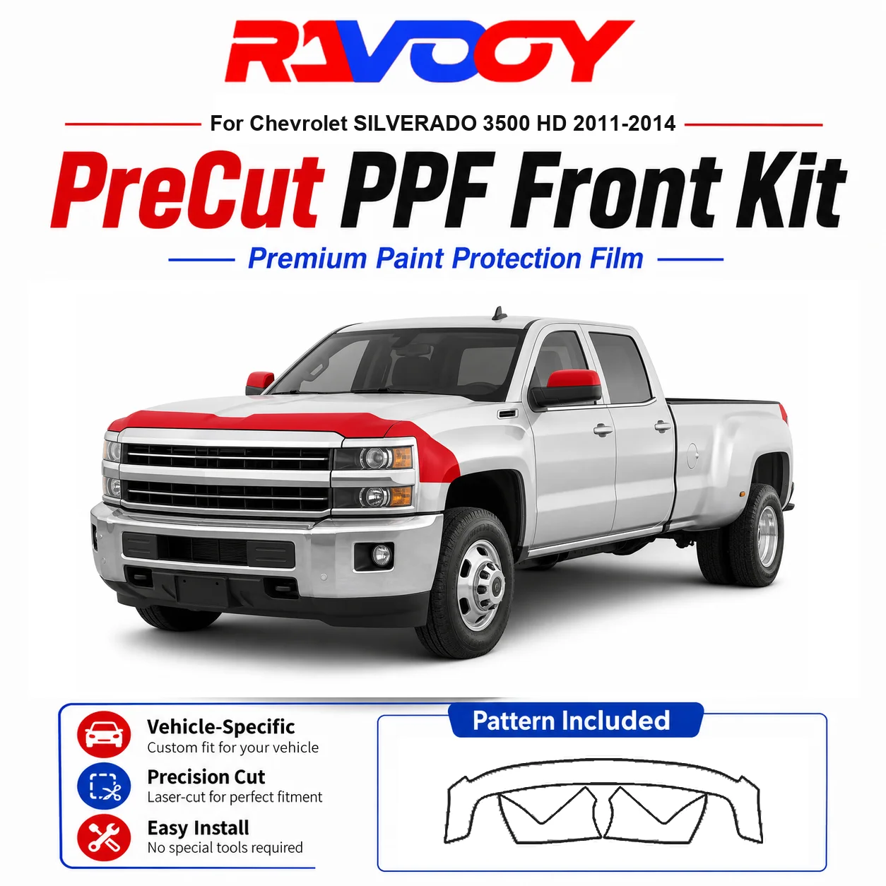8.5mil TPU Precut PPF Kit For 2025-2026 Acura ADX - Hood, Partial Fenders & Full Mirror Set - Self-Healing Gloss Clear Bra Film
8.5mil TPU Precut PPF Kit For 2025-2026 Acura ADX - Hood, Partial Fenders & Full Mirror Set - Self-Healing Gloss Clear Bra Film