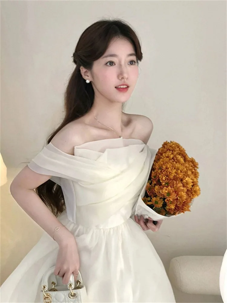Sweet Sle ort Dr One oulder Chiffon Dr for Adult Ceremony Ele White Dr Wedding Dr Par Dr
Sweet Sle ort Dr One oulder Chiffon Dr for Adult Ceremony Ele White Dr Wedding Dr Par Dr