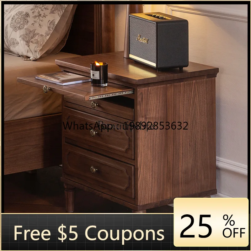 FF American pure solid wood bedside table North American black walnut home bedroom small simple modern bedside table
FF American pure solid wood bedside table North American black walnut home bedroom small simple modern bedside table
