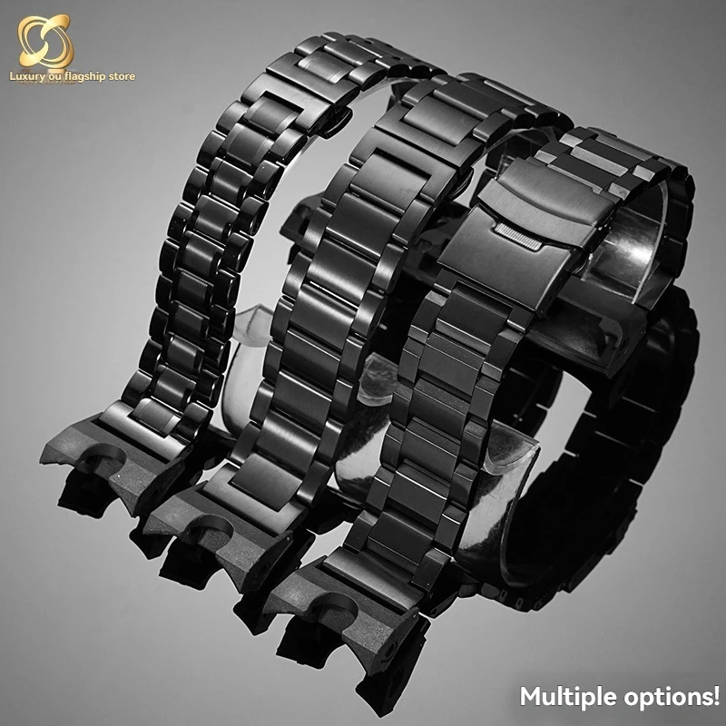 for Casio's third generation Little Mud King 5594 GG-B100 series modified steel strap stainless steel metal watch strap
for Casio's third generation Little Mud King 5594 GG-B100 series modified steel strap stainless steel metal watch strap