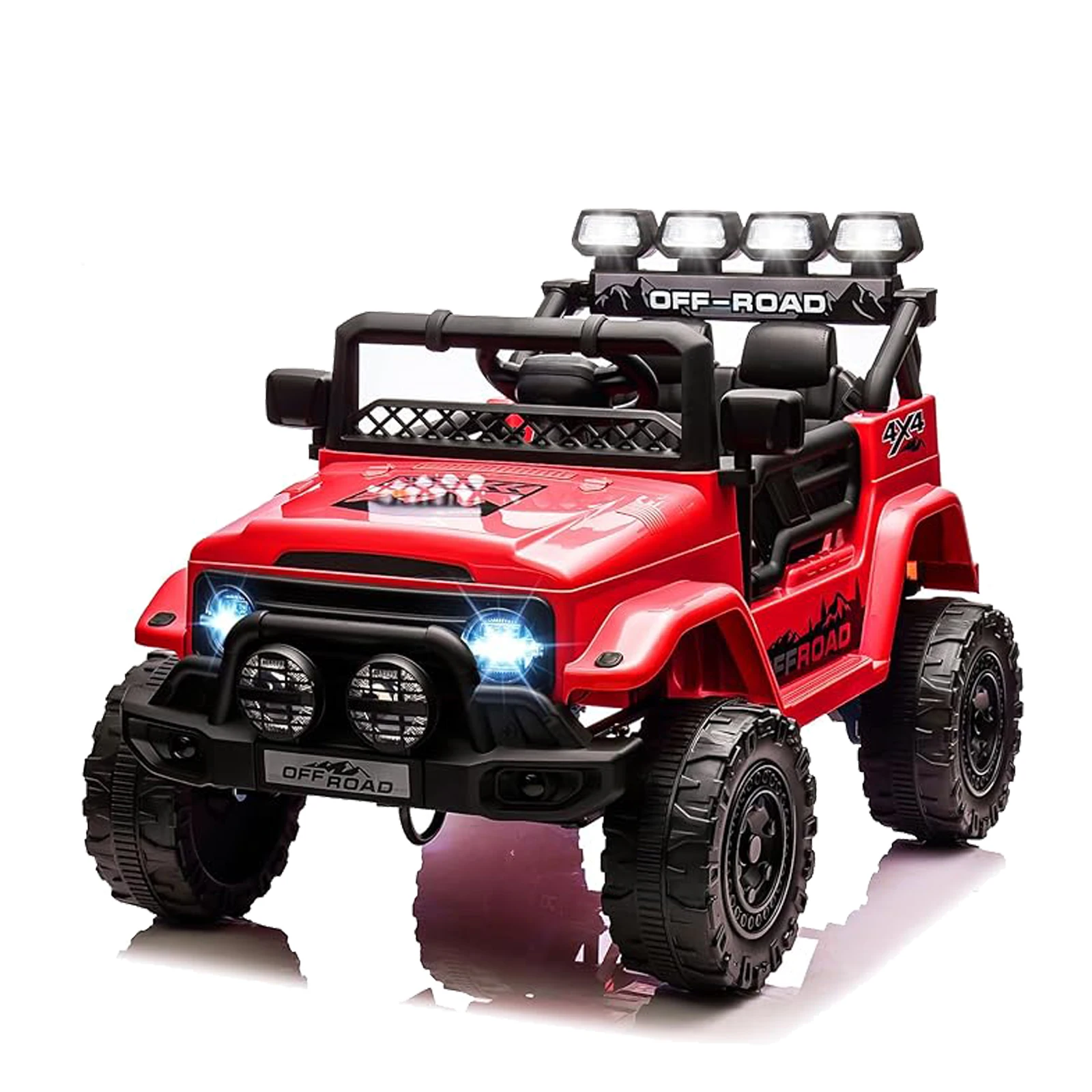 Ride On Truck Car for Kids, 12V Electric Ride On Car with Remote Control, Spring Suspension, Led Lights, Bluetooth, Music & Horn, 3 Speeds
Ride On Truck Car for Kids, 12V Electric Ride On Car with Remote Control, Spring Suspension, Led Lights, Bluetooth, Music & Horn, 3 Speeds