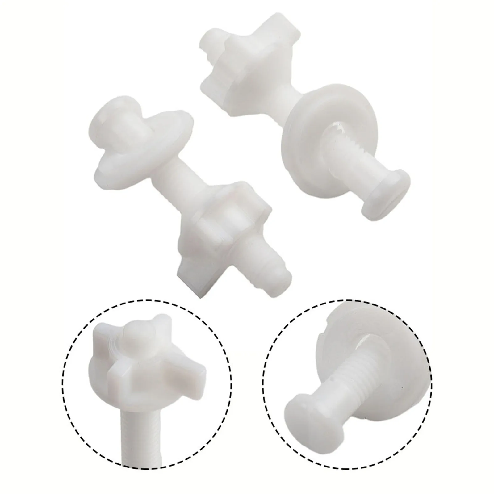 Комплект для ремонта сиденья унитаза: 2 шт. пластиковых винтов и петель для замены
Комплект для ремонта сиденья унитаза: 2 шт. пластиковых винтов и петель для замены