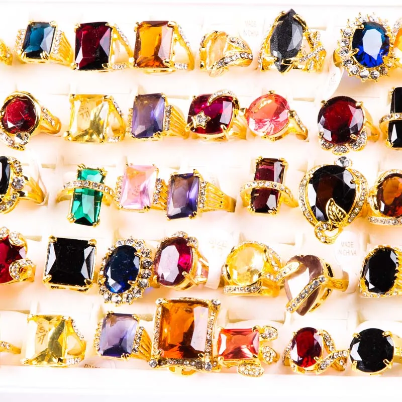 20 шт., женское кольцо из нержавеющей стали с фианитом 
20 шт., женское кольцо из нержавеющей стали с фианитом