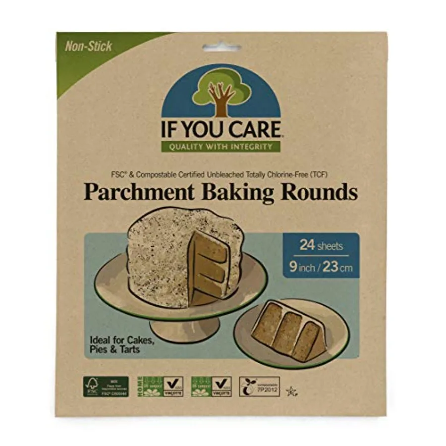 If You Care Parchment Paper Rounds for Baking Cakes Pies Tarts â€" 20 Pack of 24 CT Circle Liners - Unbleached Chlorine Free Gr
If You Care Parchment Paper Rounds for Baking Cakes Pies Tarts â€" 20 Pack of 24 CT Circle Liners - Unbleached Chlorine Free Gr