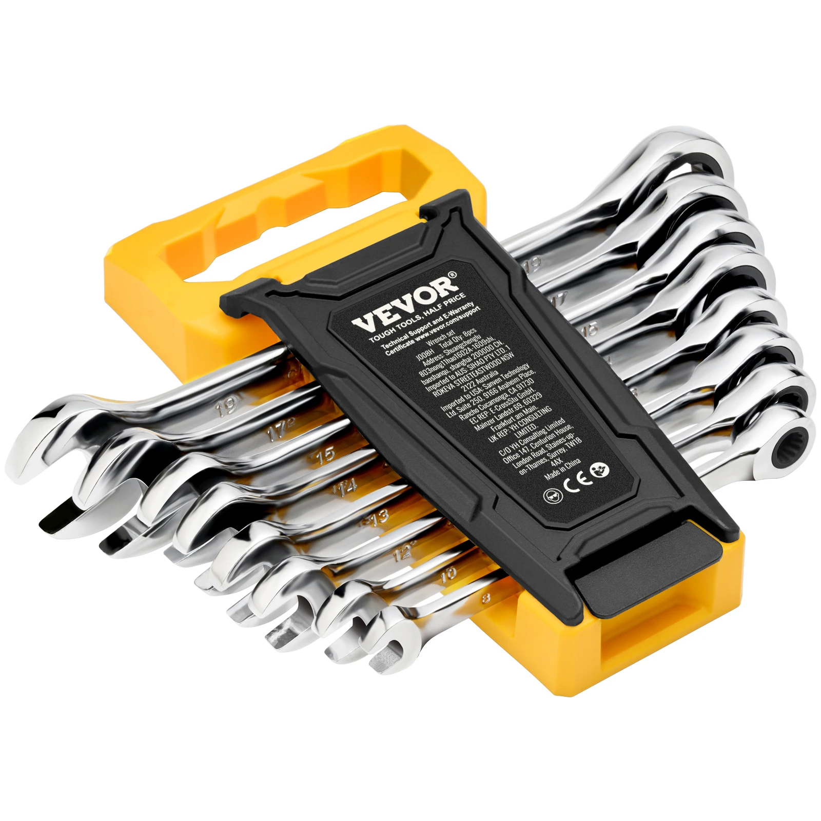 VEVOR 8/16PCs Combination Wrench Set Ratcheting Wrench Set Organizer Rack Cr-V Steel Wrench Set Metric Ideal General Household
VEVOR 8/16PCs Combination Wrench Set Ratcheting Wrench Set Organizer Rack Cr-V Steel Wrench Set Metric Ideal General Household