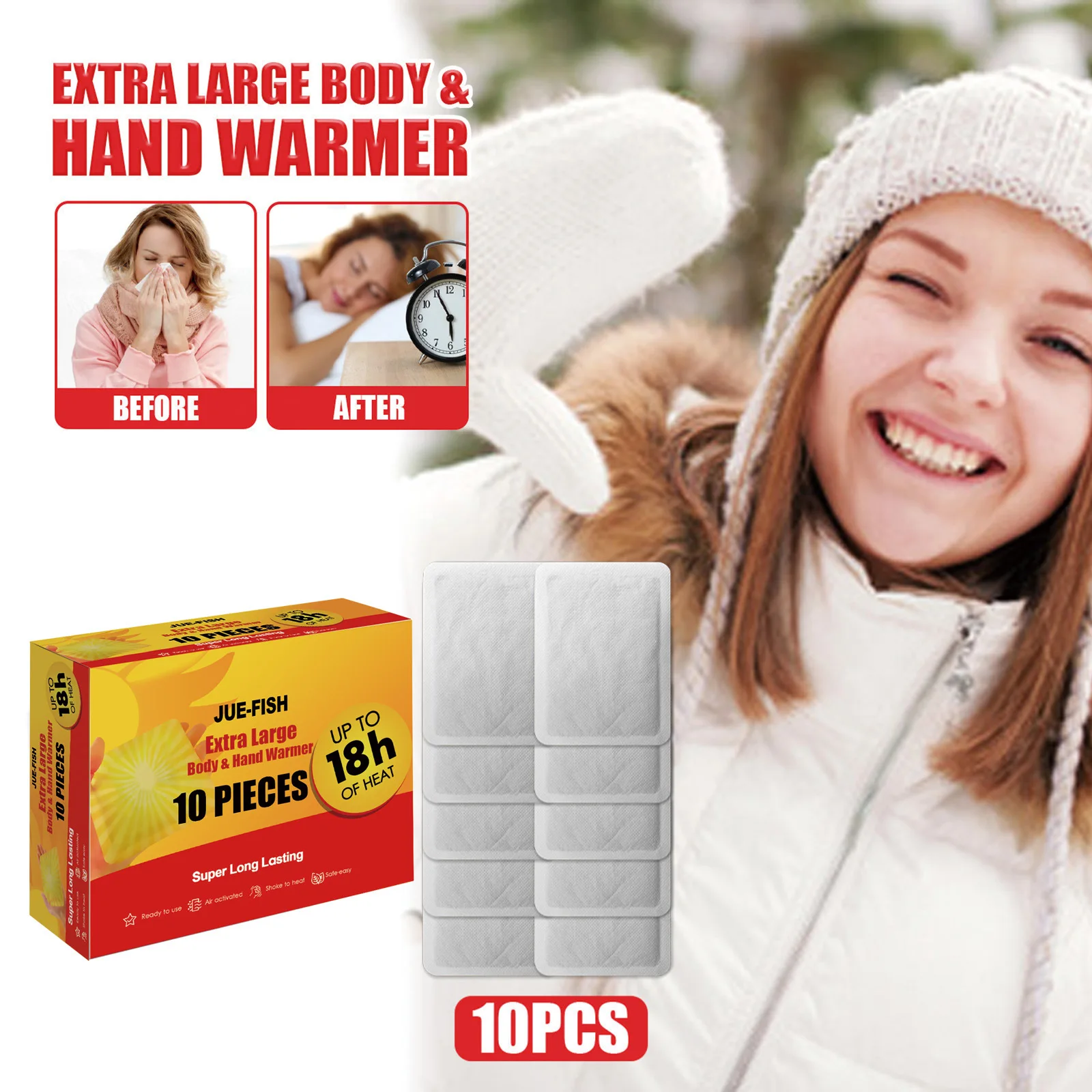 Hand Warming Treasure Value Pack Self-heating Cold Proof Warm Belly PatchSticker
Hand Warming Treasure Value Pack Self-heating Cold Proof Warm Belly PatchSticker