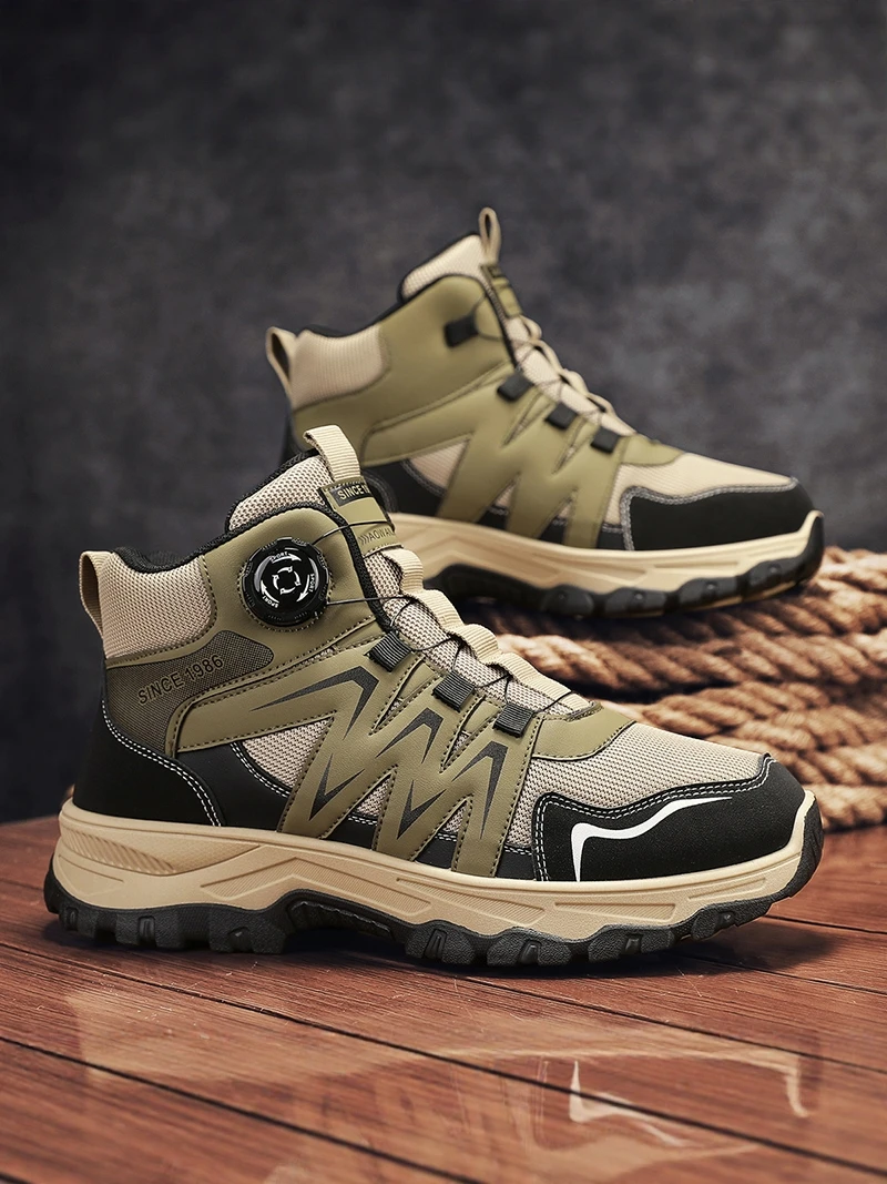Winter High-Top Men's Boots Anti-Slip Wear-Resistant Mid-Cut Thick-Heeled Outdoor Climbing Sports Trendy Shoes
Winter High-Top Men's Boots Anti-Slip Wear-Resistant Mid-Cut Thick-Heeled Outdoor Climbing Sports Trendy Shoes