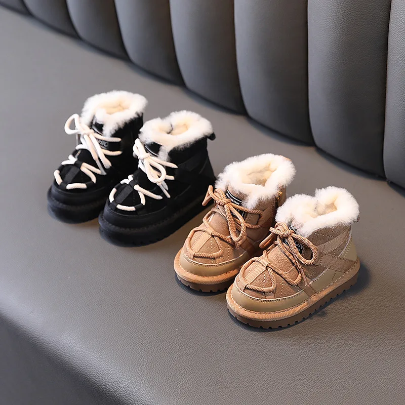 Children's Boots 2023 Winter New Girls Soft Bottom Fleece-Lined Thick Warm Snow Boots Boys Cotton Boots
Children's Boots 2023 Winter New Girls Soft Bottom Fleece-Lined Thick Warm Snow Boots Boys Cotton Boots