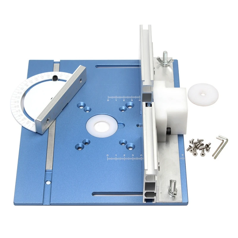 1Set Router Table Insert Plate Woodworking Tool Blue With Miter Gauge For DIY Working Bench
1Set Router Table Insert Plate Woodworking Tool Blue With Miter Gauge For DIY Working Bench