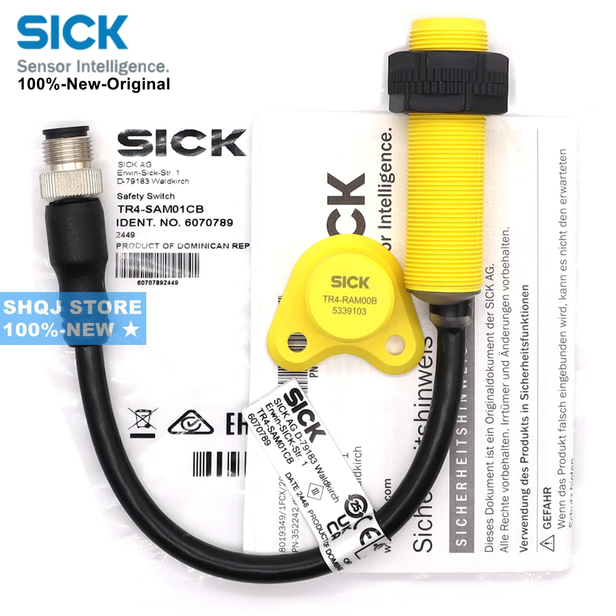 SICK 100%-NEW TR4-SAM01CB 6070789 TR4-SAM01C 6034588 AG D-79183 waldkrich CONECTOR M12 Safety Switch Original
SICK 100%-NEW TR4-SAM01CB 6070789 TR4-SAM01C 6034588 AG D-79183 waldkrich CONECTOR M12 Safety Switch Original