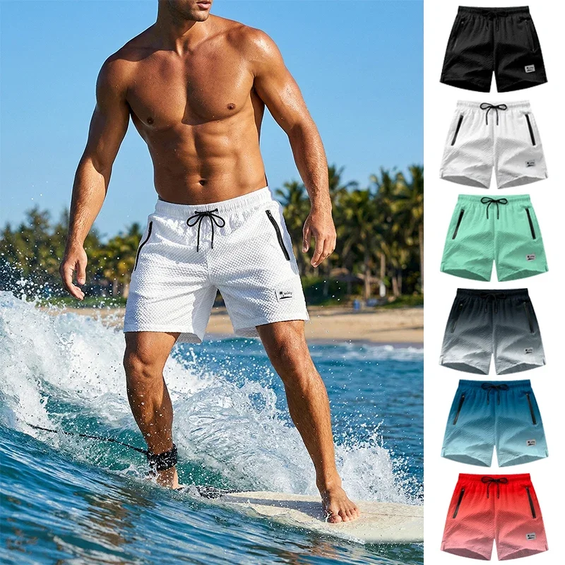 Men's Seersucker Beach Shorts with Mesh Liner Summer Casual Board Shorts with Zipper Pockets Quick
Men's Seersucker Beach Shorts with Mesh Liner Summer Casual Board Shorts with Zipper Pockets Quick